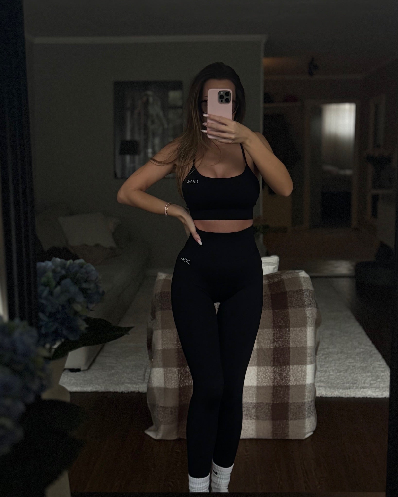 Maya Sports Bra Seamless Black