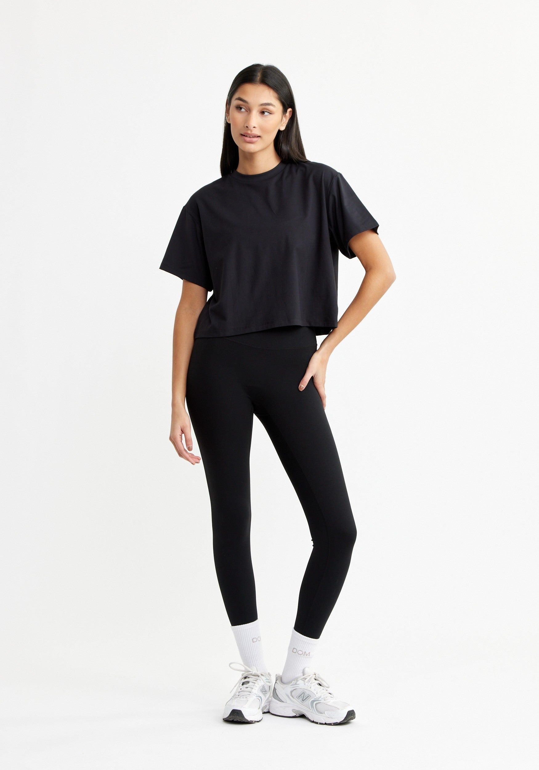 Butter Soft Cropped Tee Black