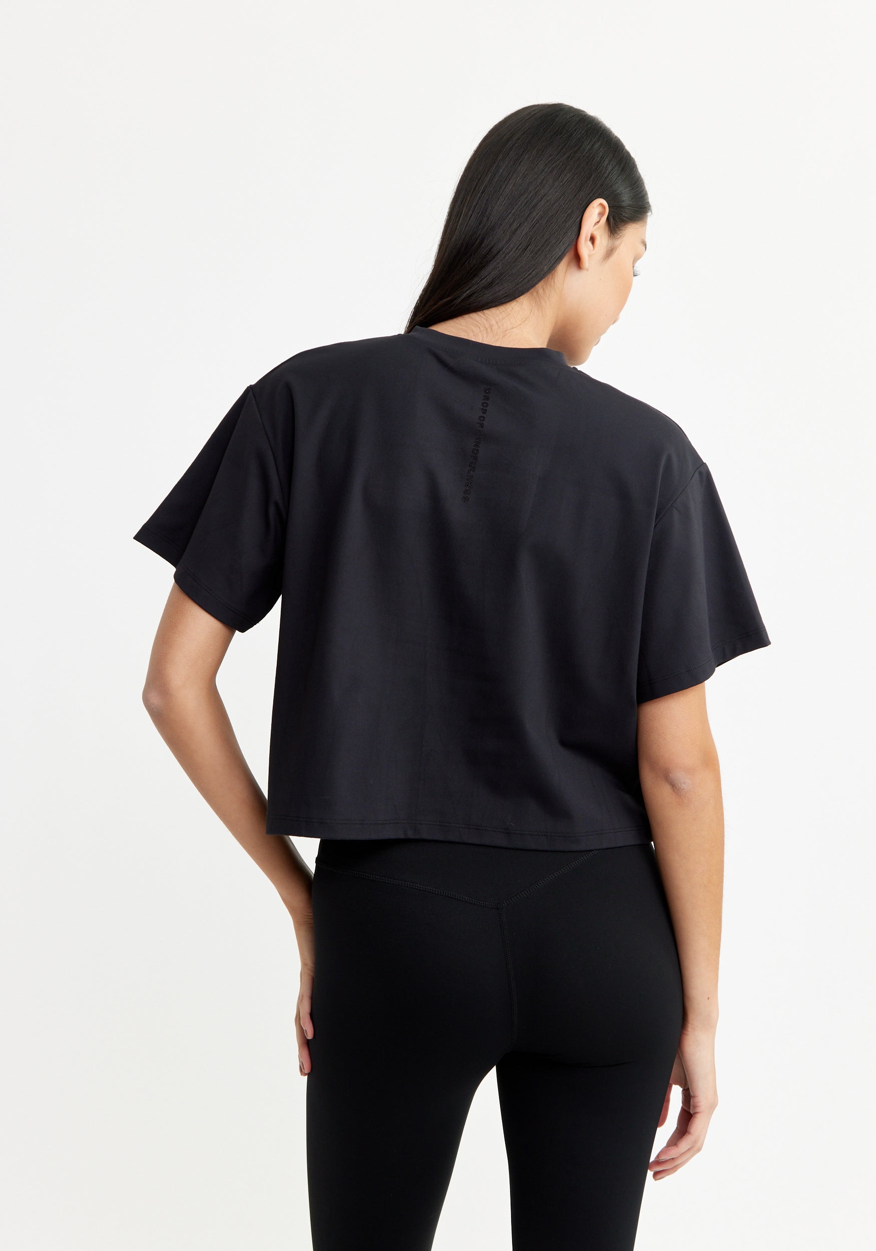 Butter Soft Cropped Tee Black