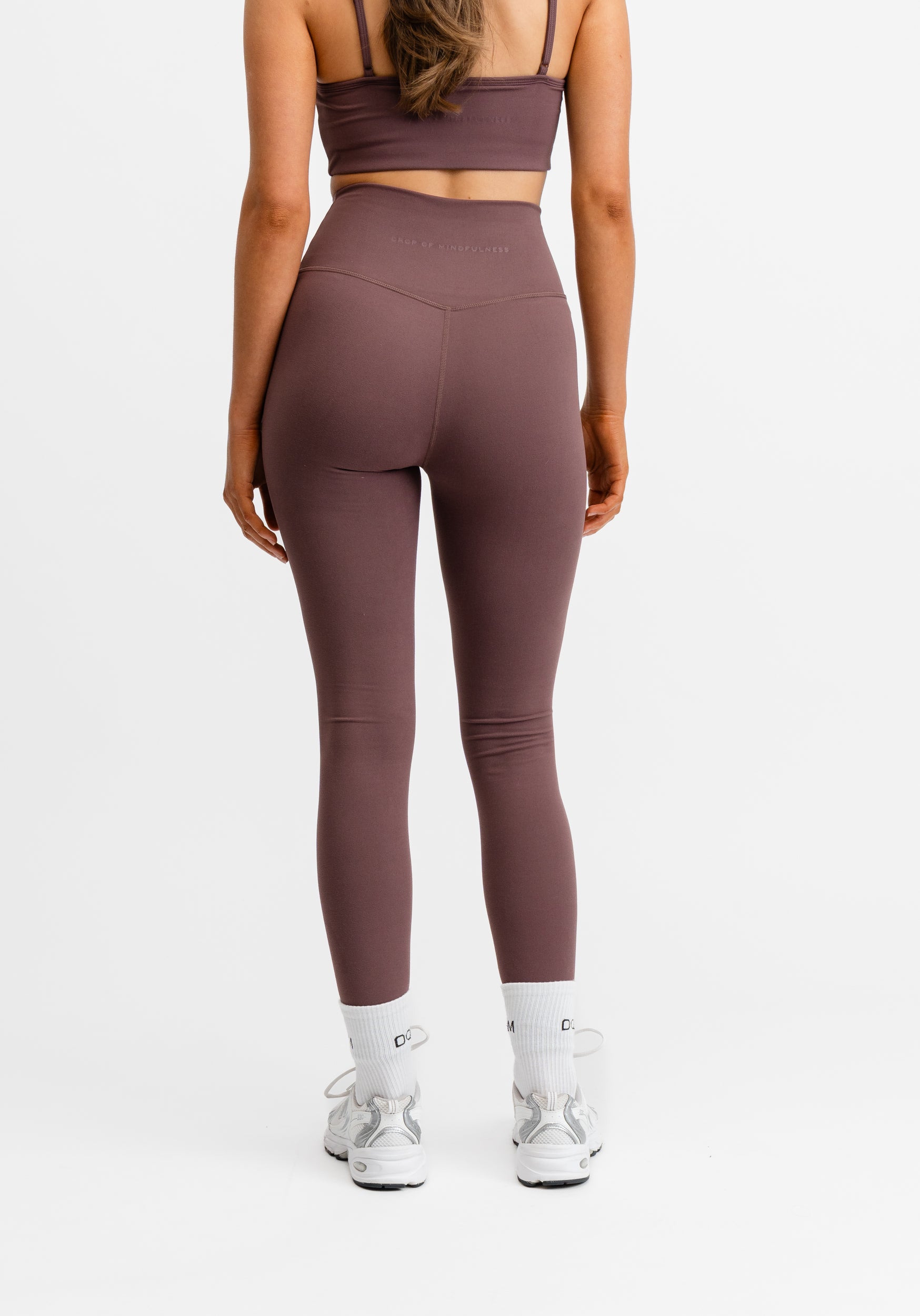 Butter Soft High Waist Tights Dark Mauve