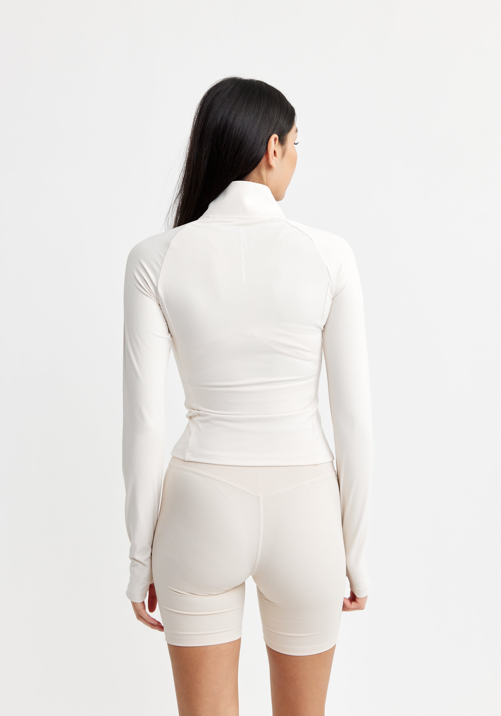 Butter Soft Zip Cardigan Cream White