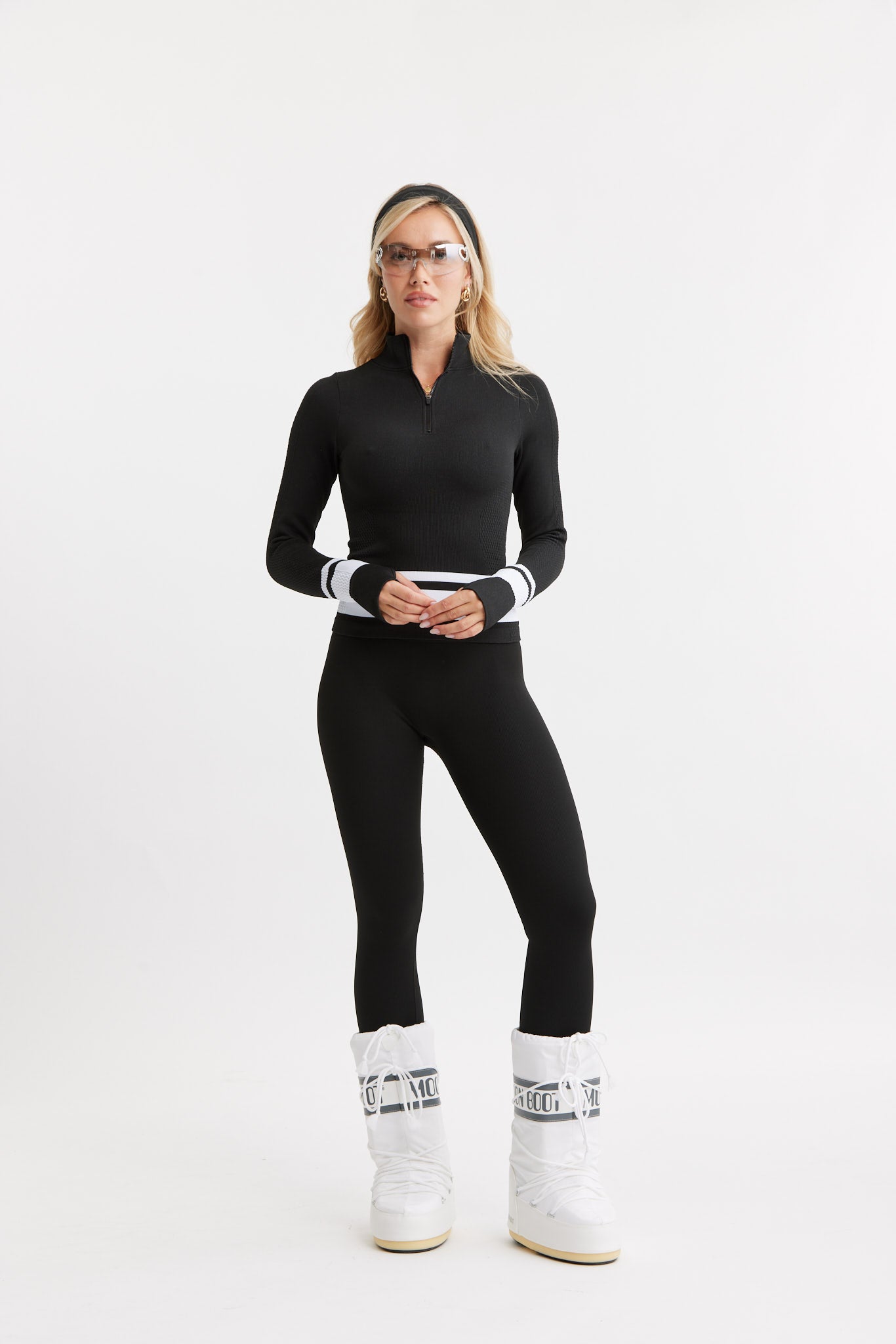 Seamless Base Layer Tights Black