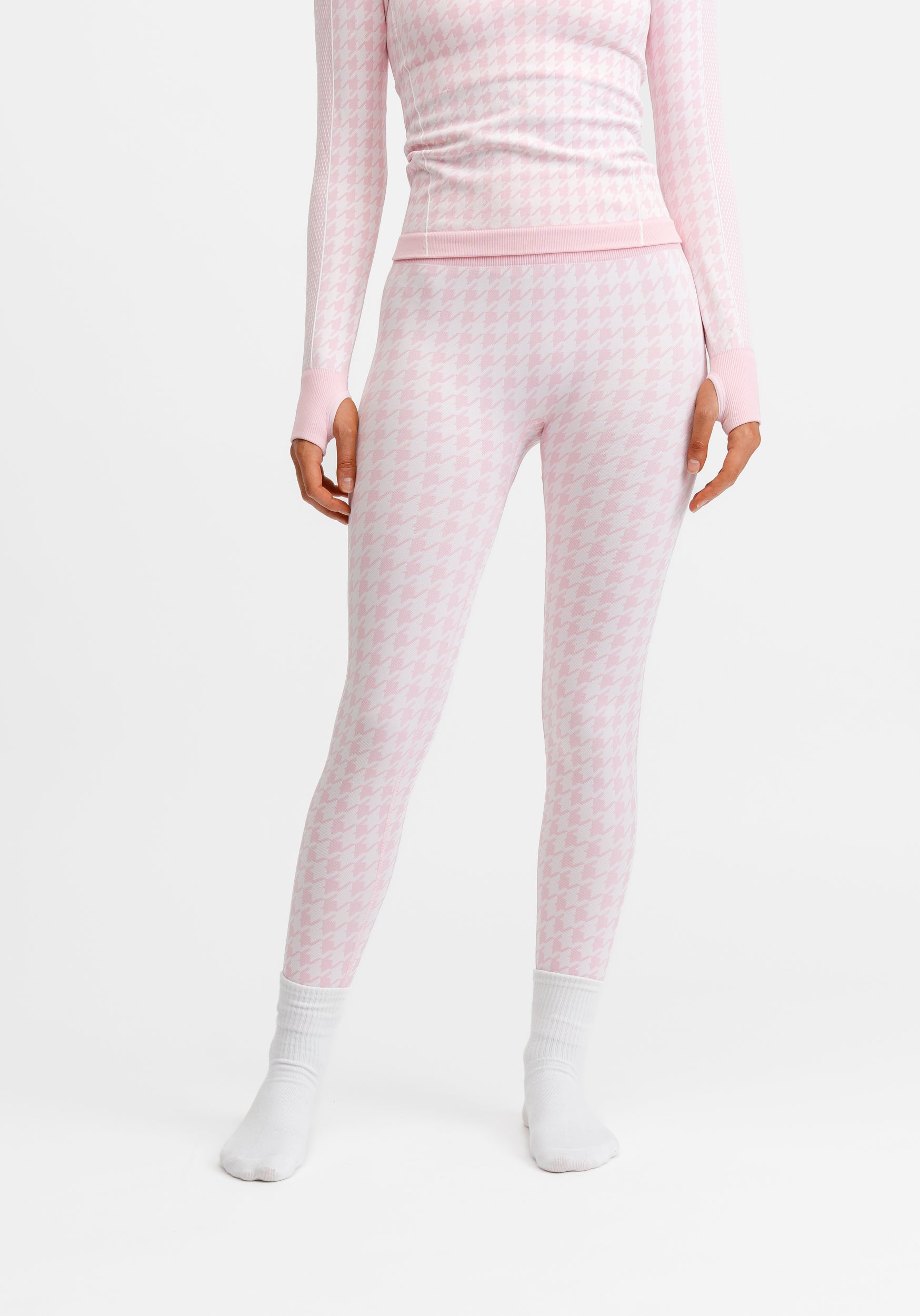 Seamless Base Layer Tights Pink