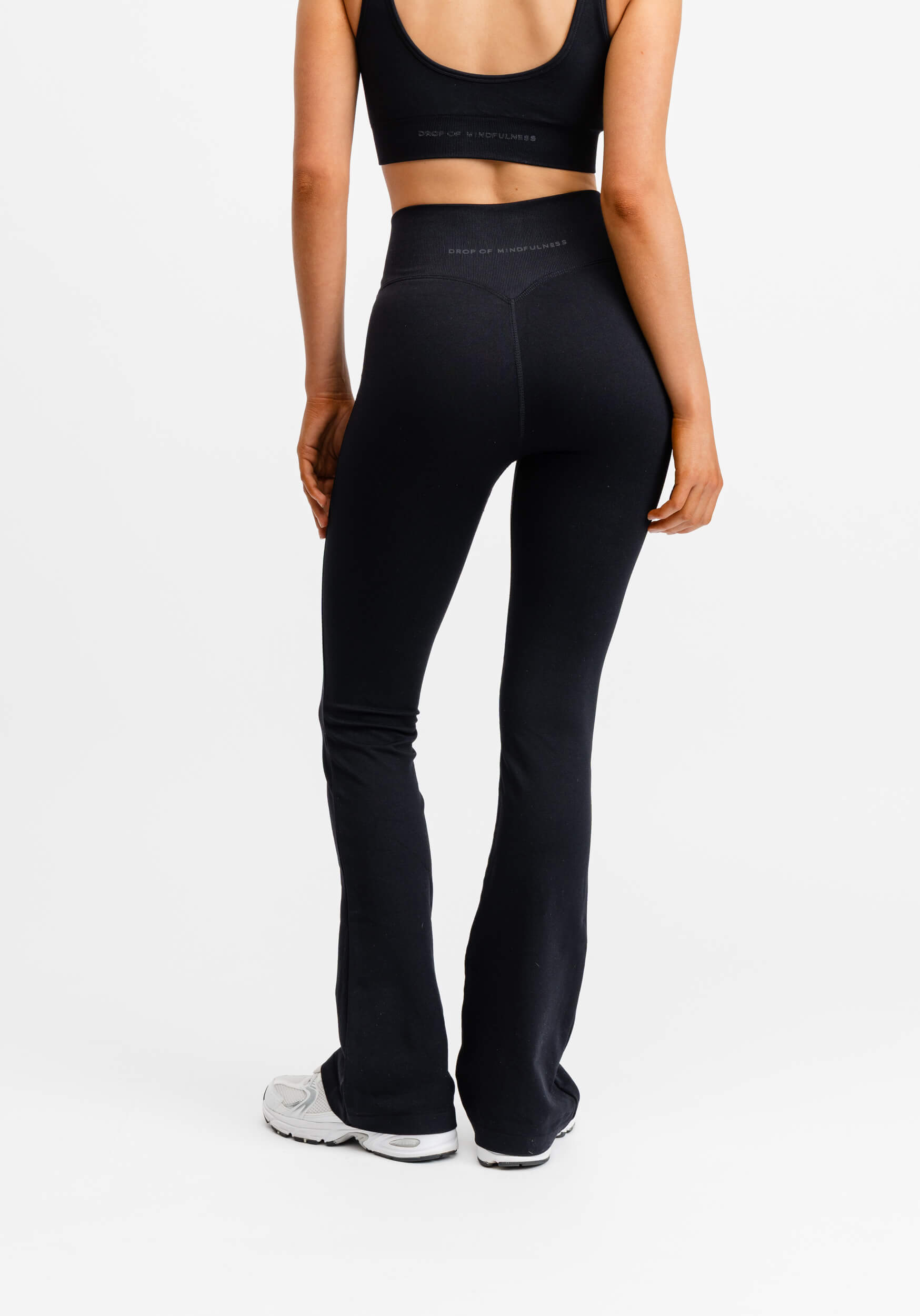 Seamless Flare Tights Black