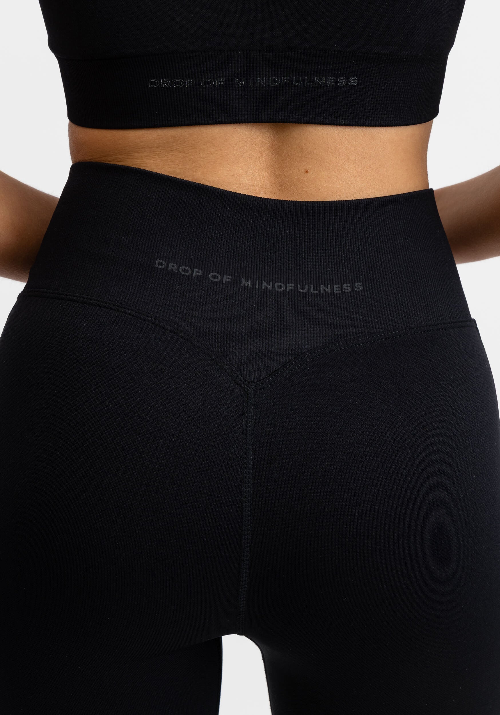 Seamless Flare Tights Black