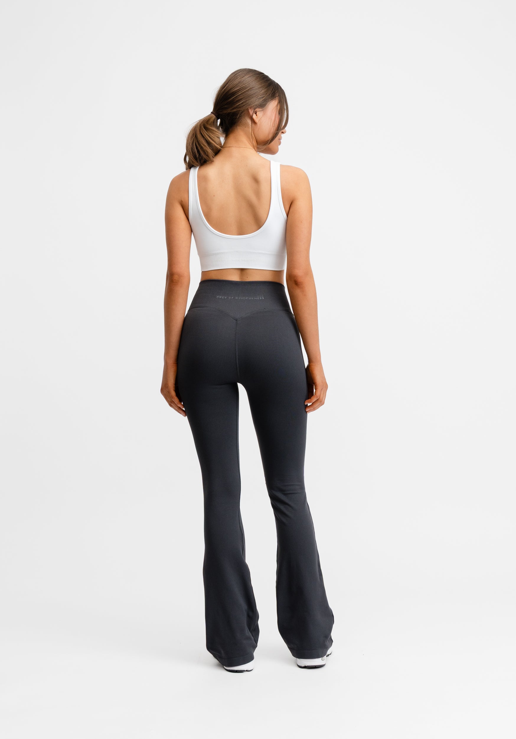 Seamless Flare Tights Dark Grey