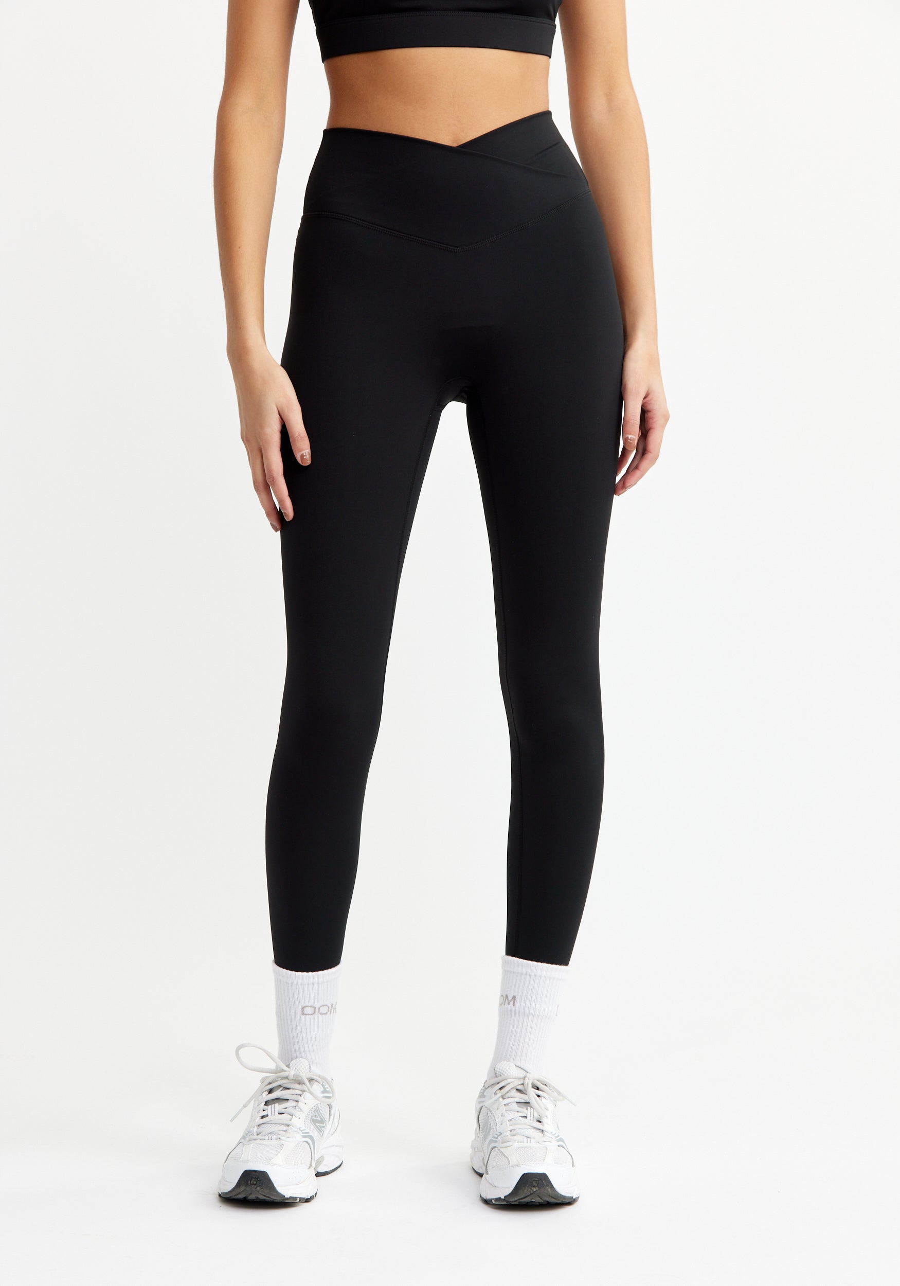 Ultimate Wrap Over Tights Black
