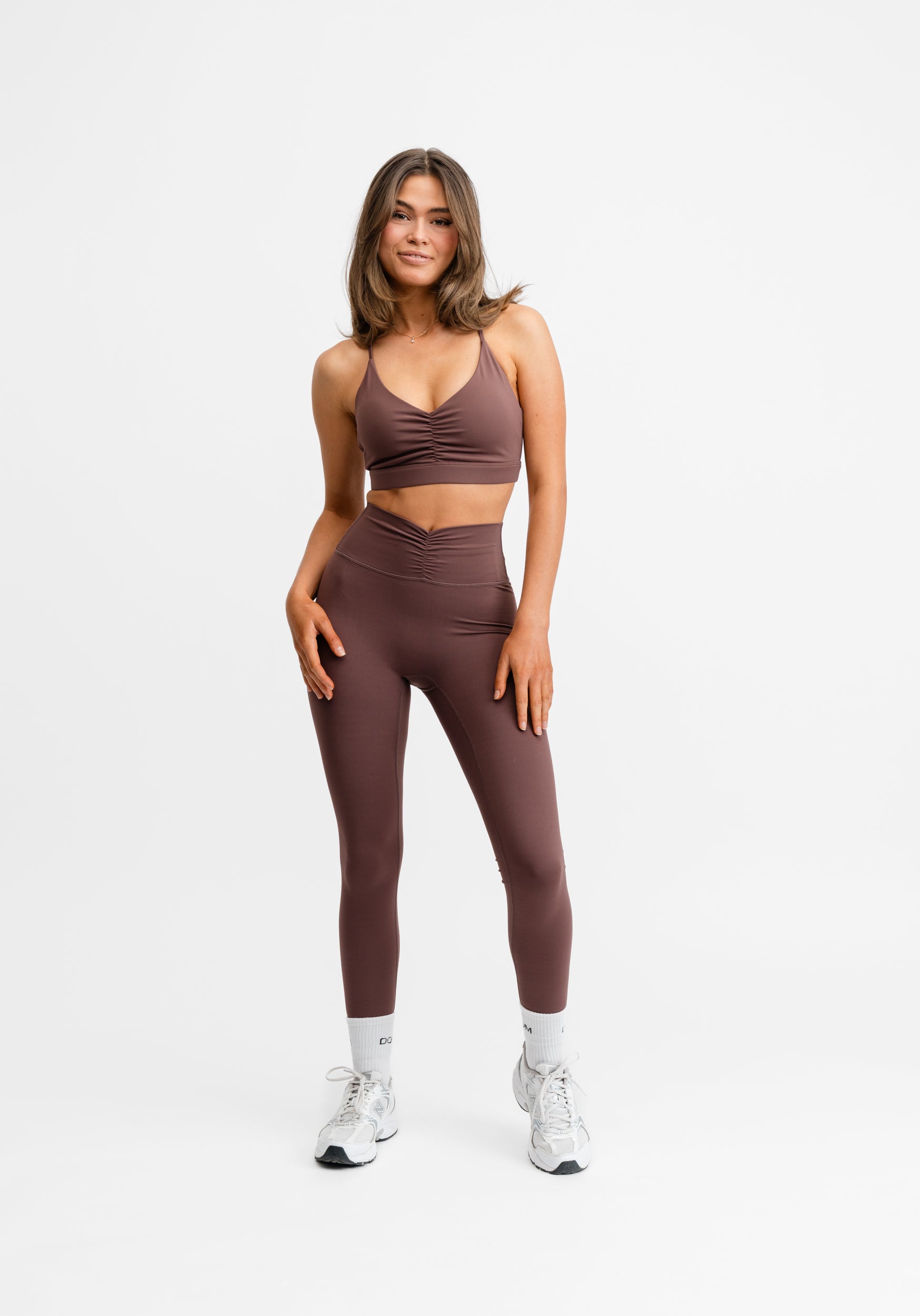 Ultimate Ruched Sports Bra Intense Rust