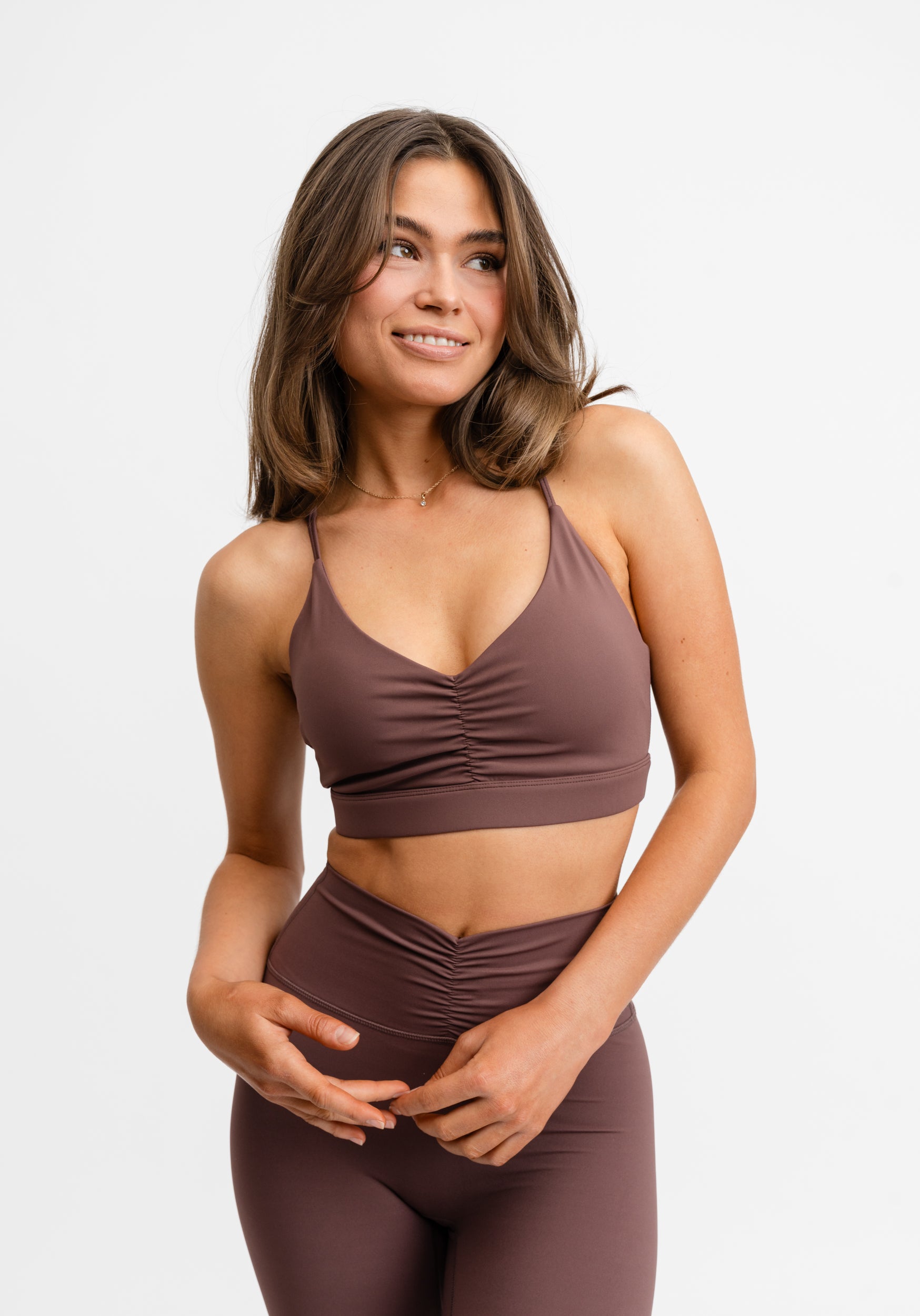 Ultimate Ruched Sports Bra Intense Rust