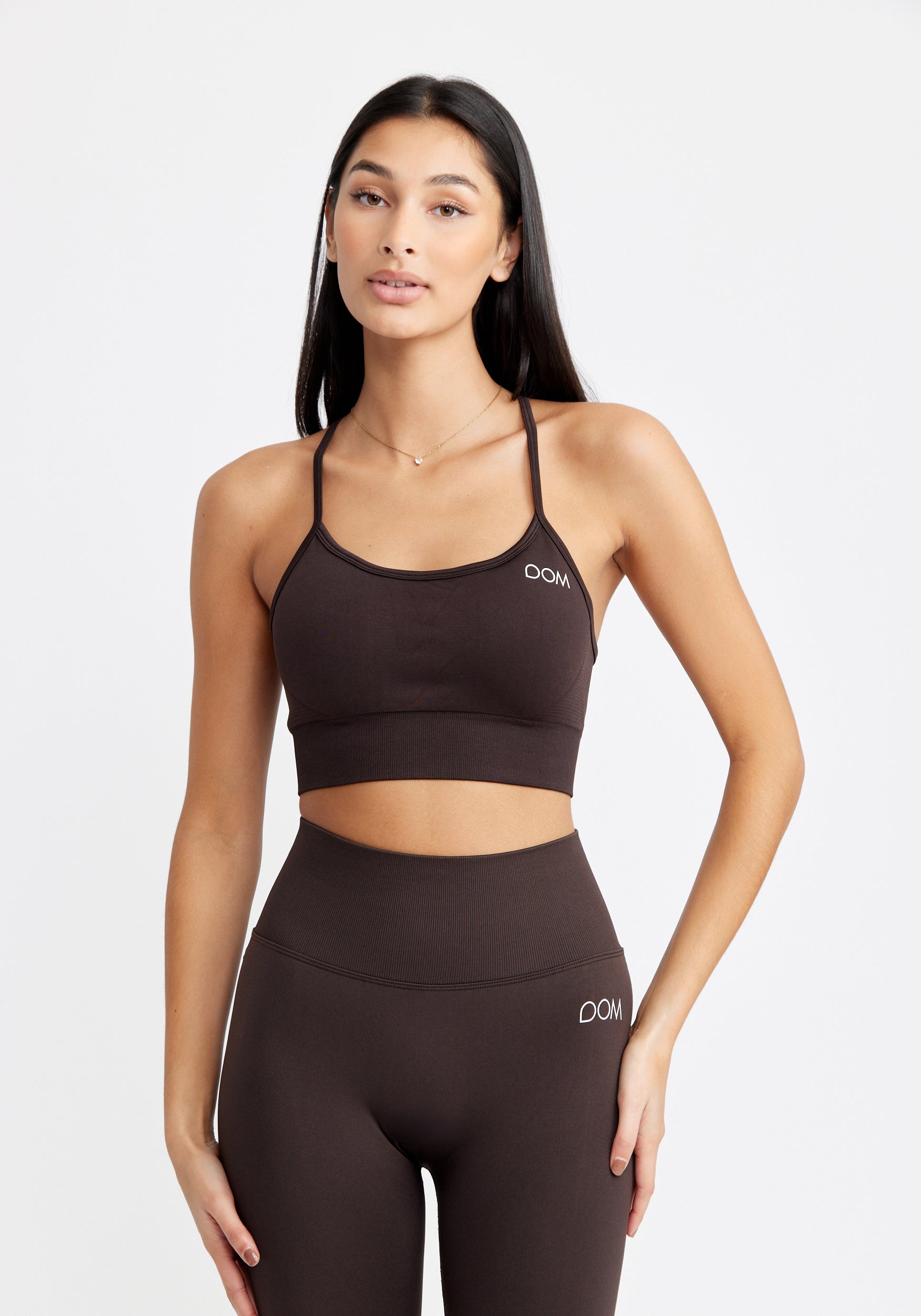 Maya Sports Bra Seamless Dark Brown