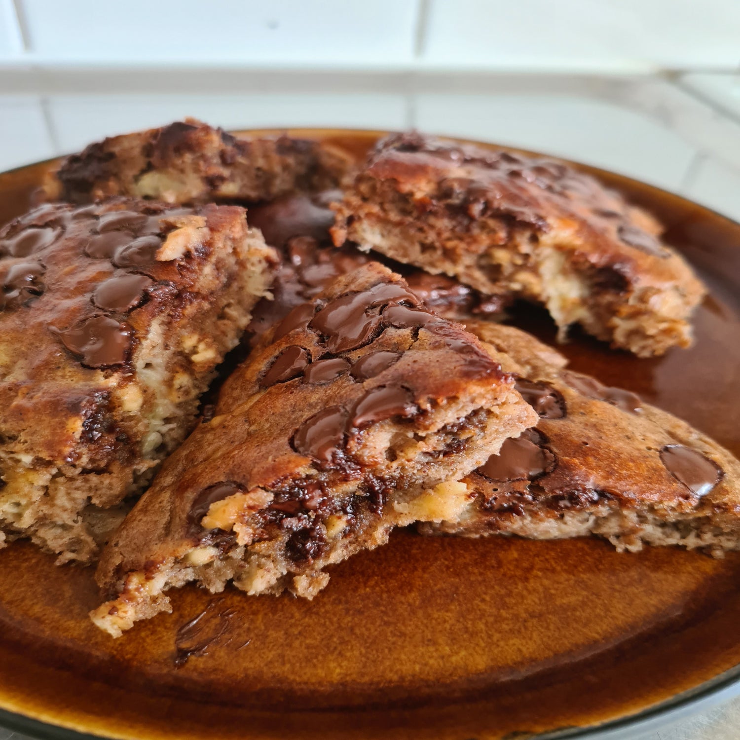 Banankaka med chokladkross