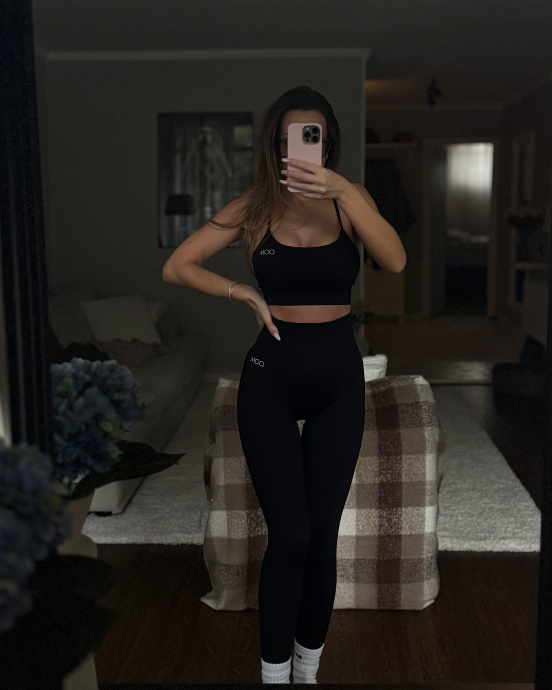 Maya Sports Bra Seamless Black