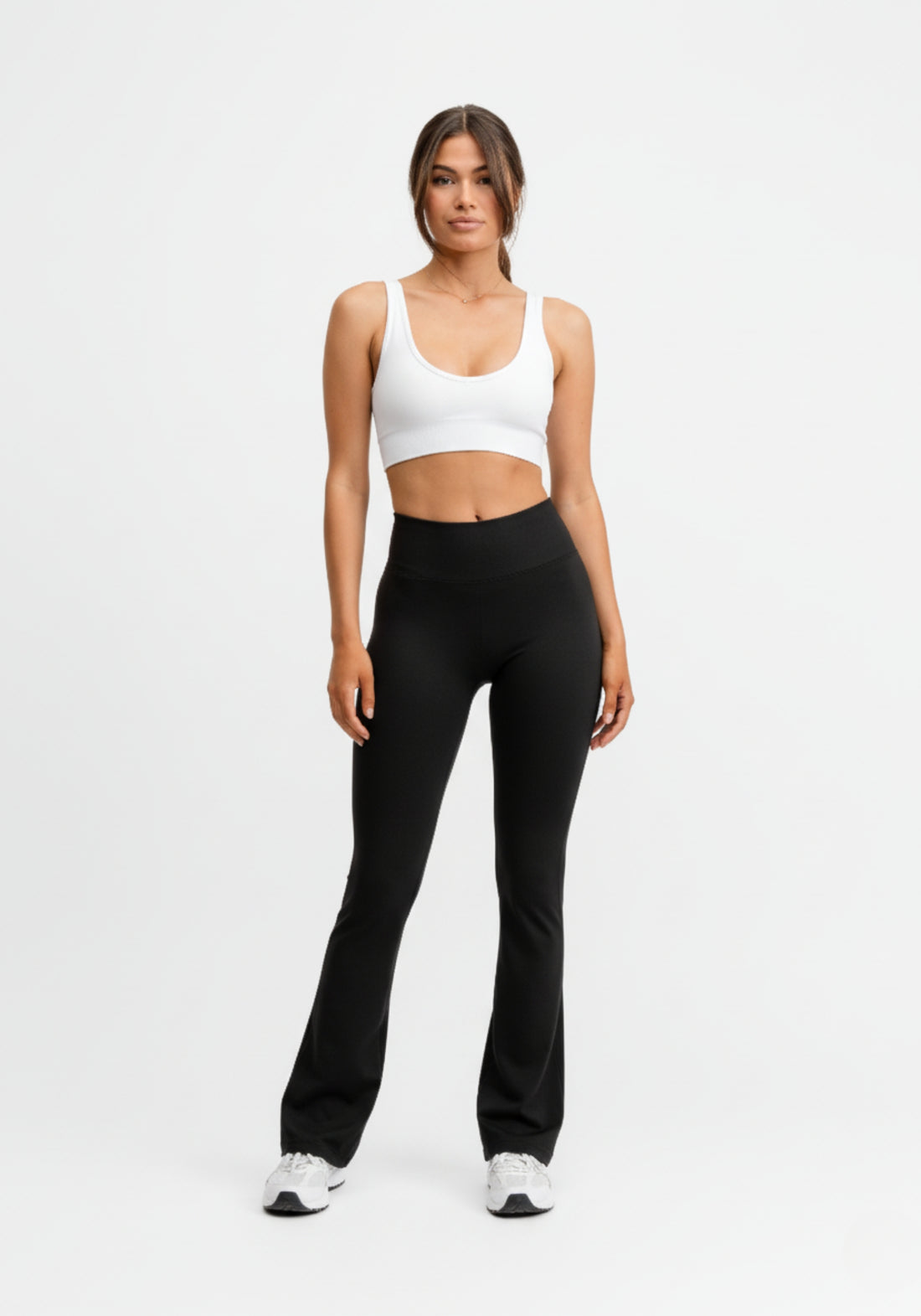 Seamless Flare Tights Black