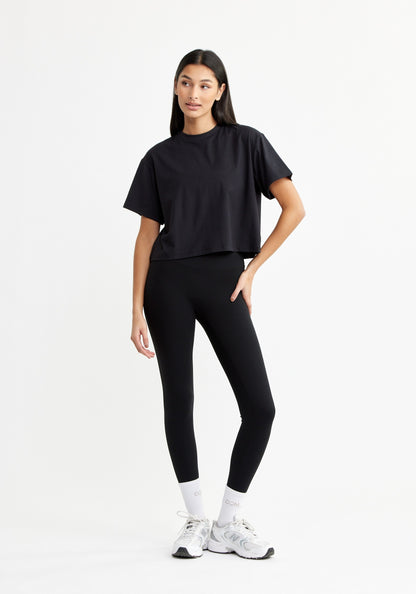 Butter Soft Cropped Tee Black