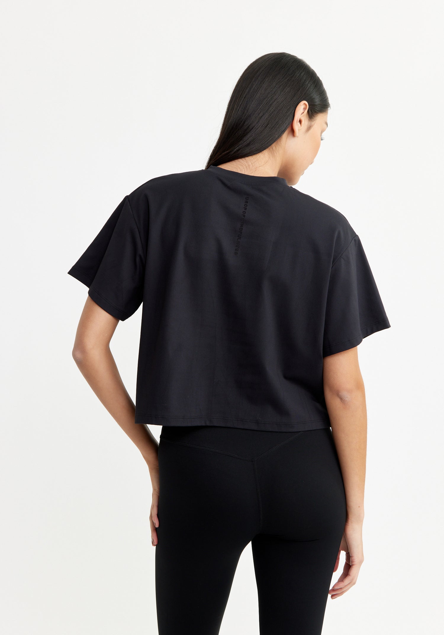 Butter Soft Cropped Tee Black