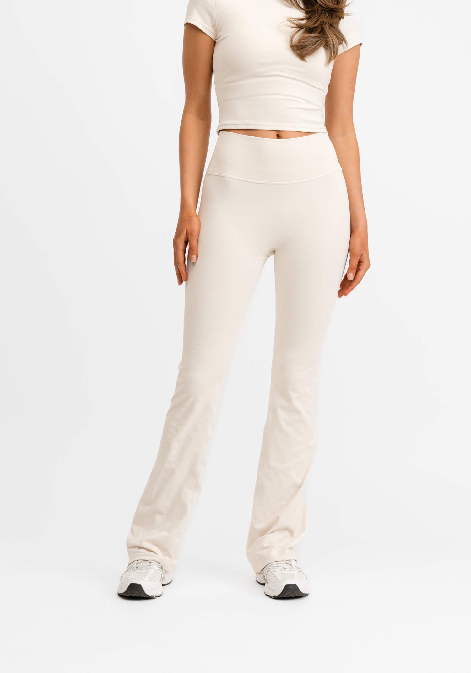 Butter Soft Flare Tights Cream White