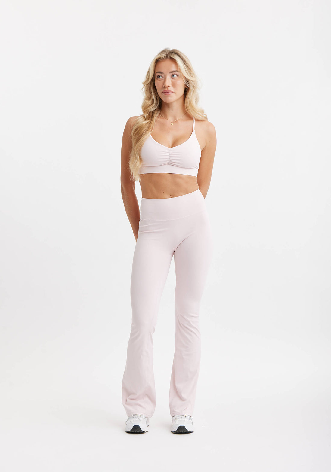 Butter Soft Flare Tights Pink Blush