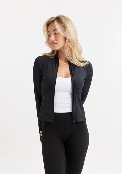 Butter Soft Neu Zip Cardigan Black