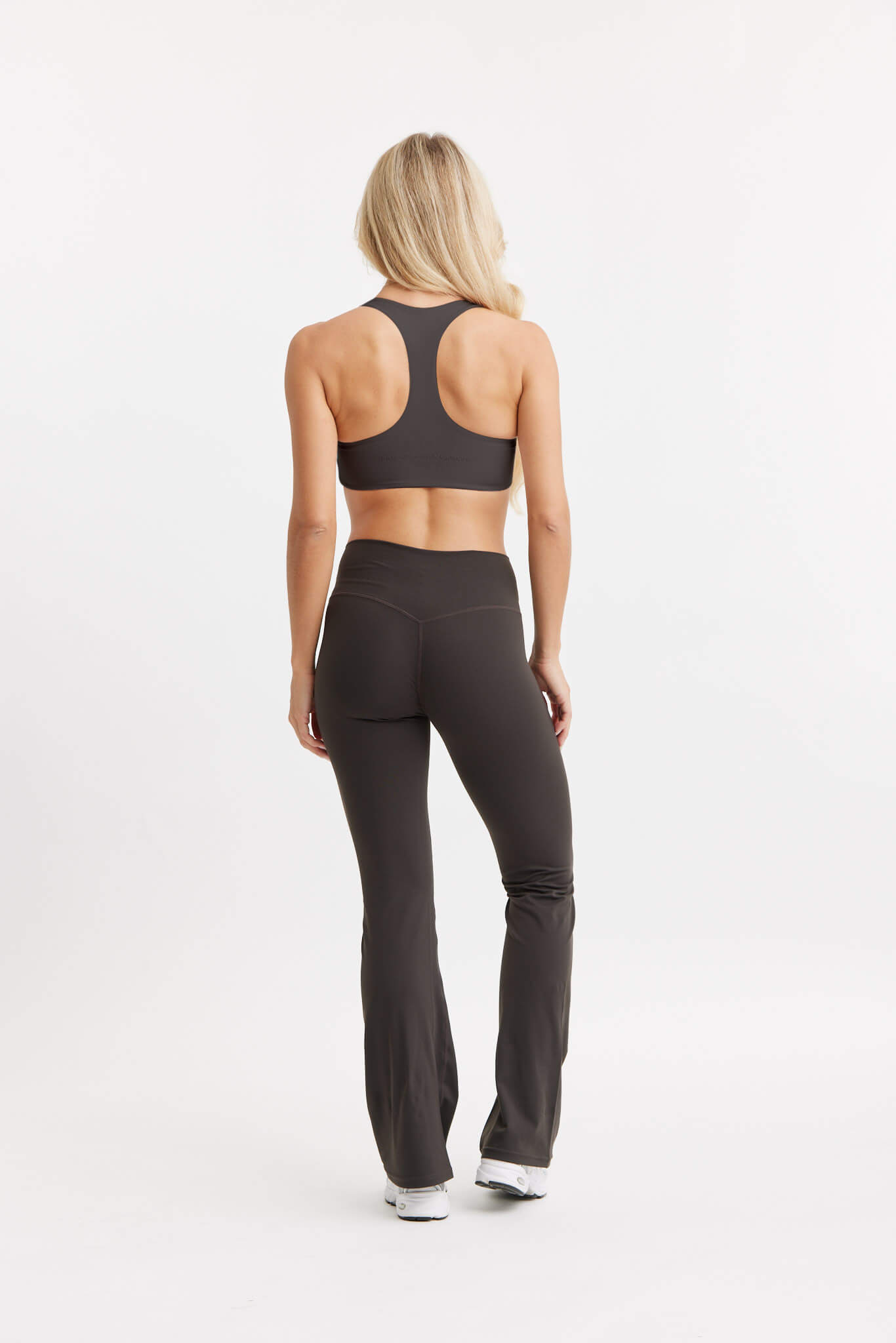 Butter Soft Racer Back Sports Bra Dark Brown