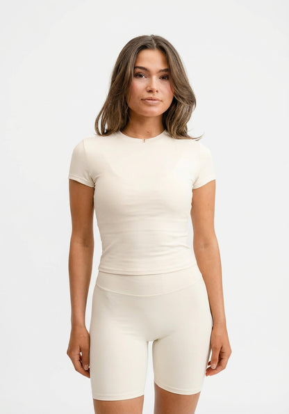 Butter Soft Tee Cream White