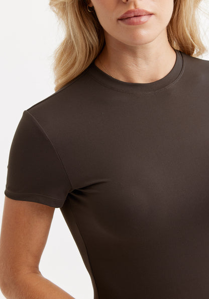 Butter Soft Tee Dark Brown