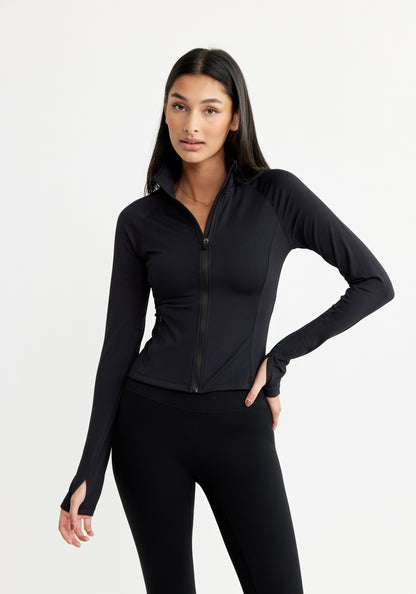 Butter Soft Zip Cardigan Black