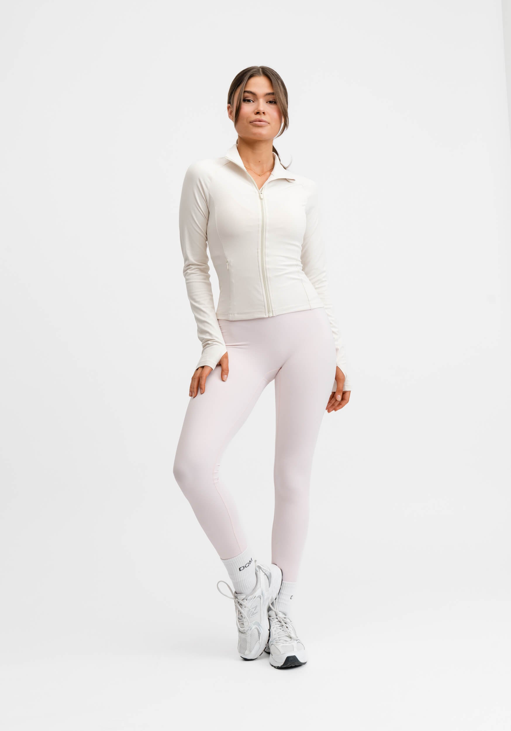 Butter Soft Zip Cardigan Cream White