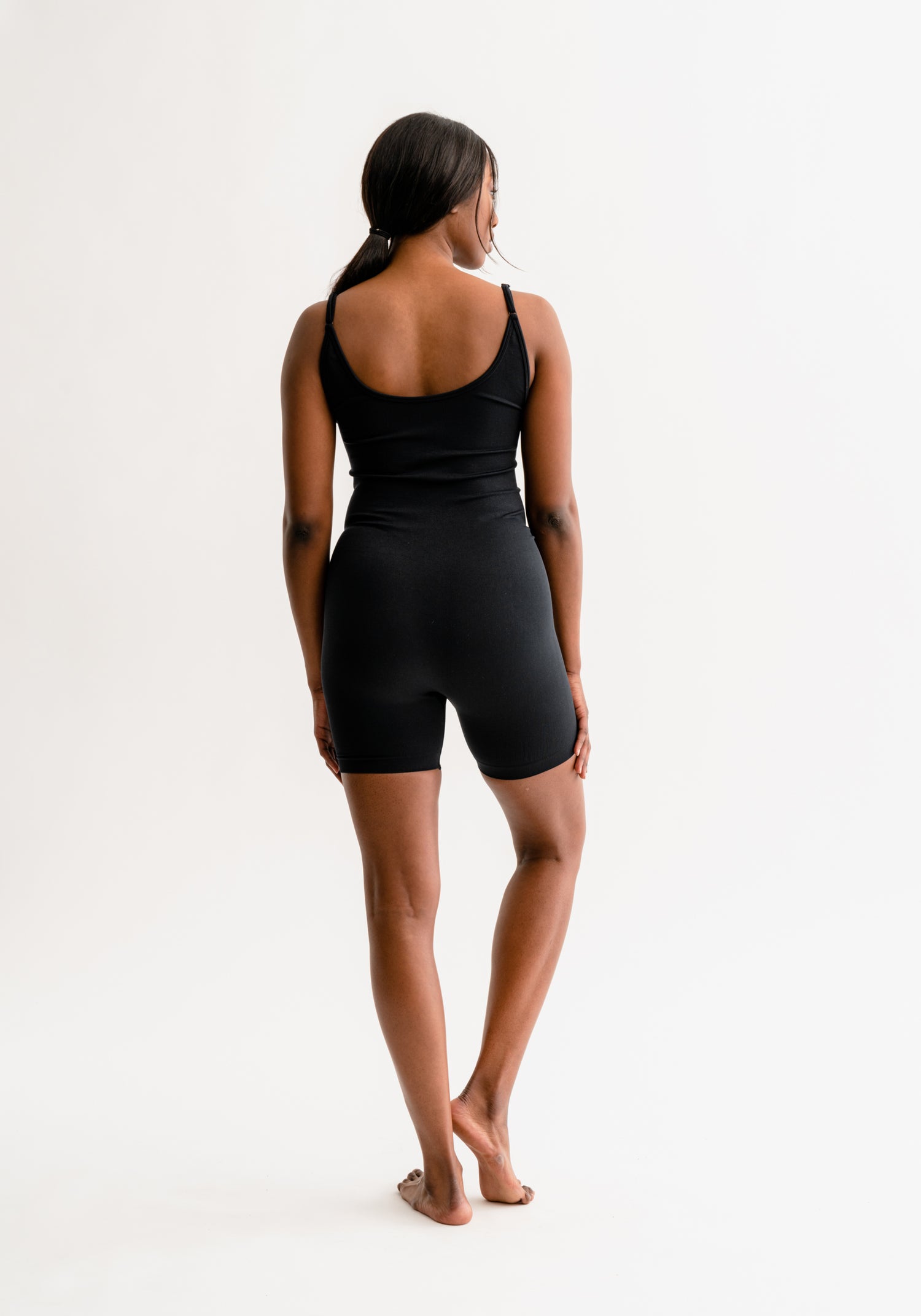 Izzy Jumpsuite Short Seamless Black