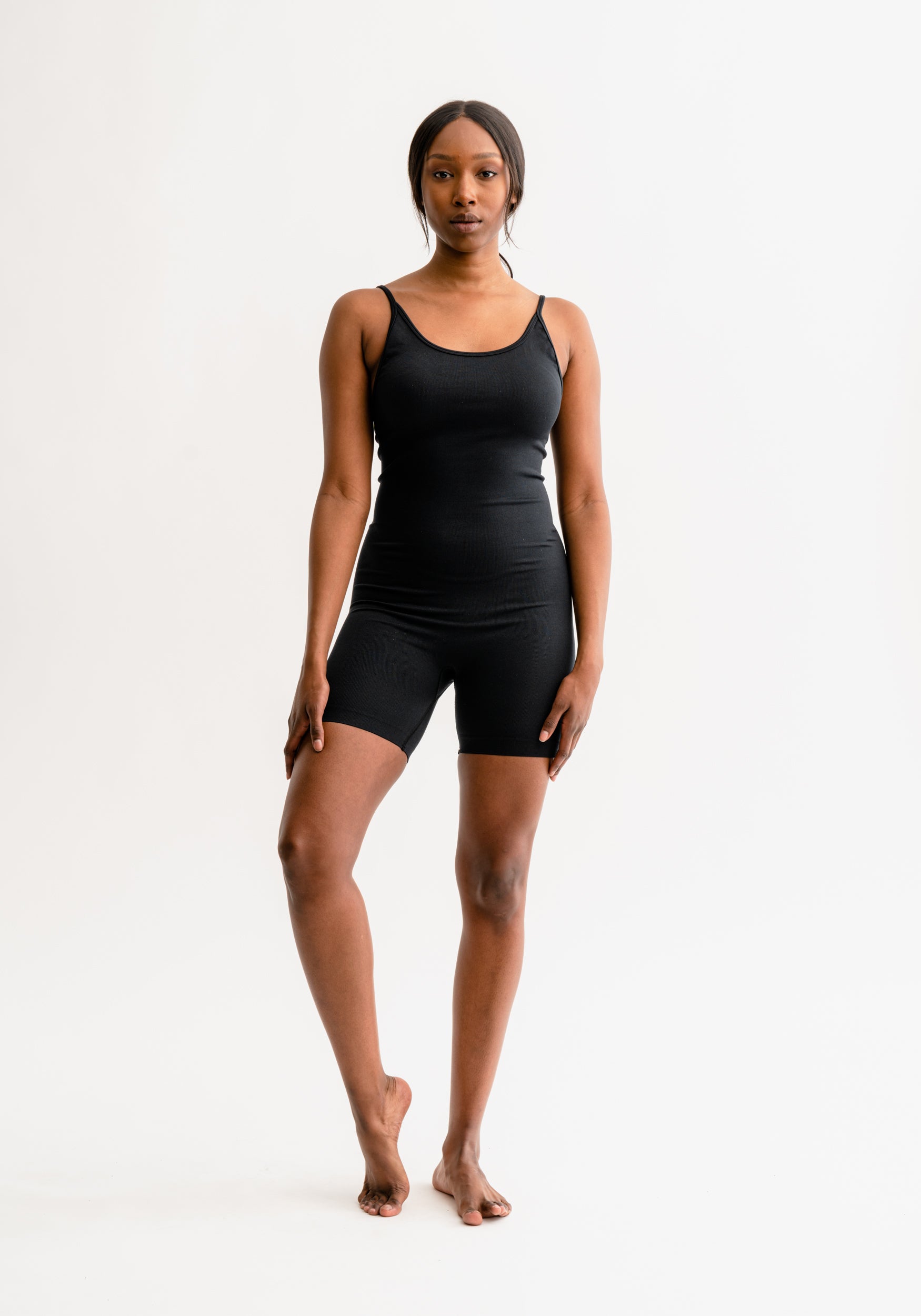 Izzy Jumpsuite Short Seamless Black