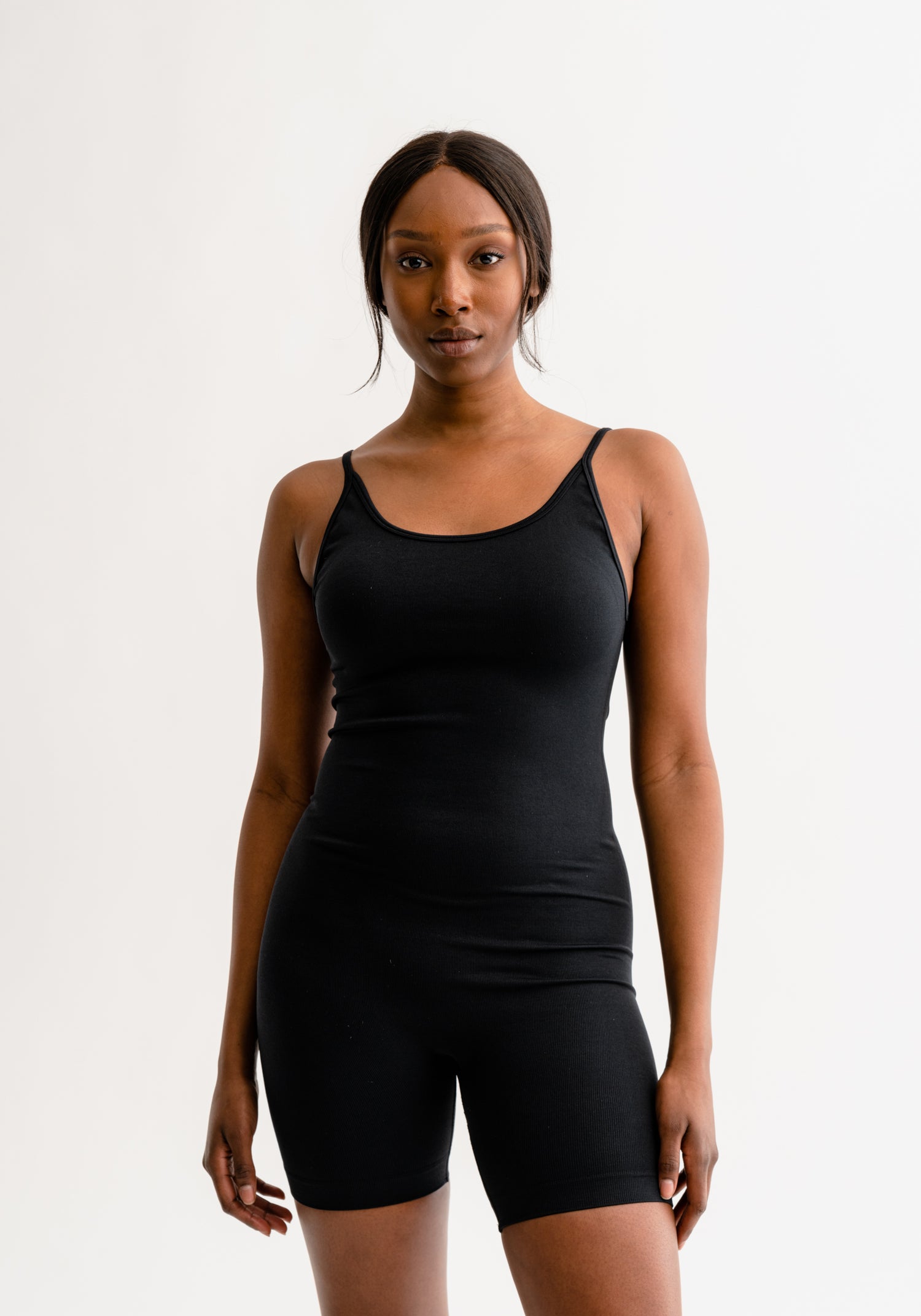 Izzy Jumpsuite Short Seamless Black