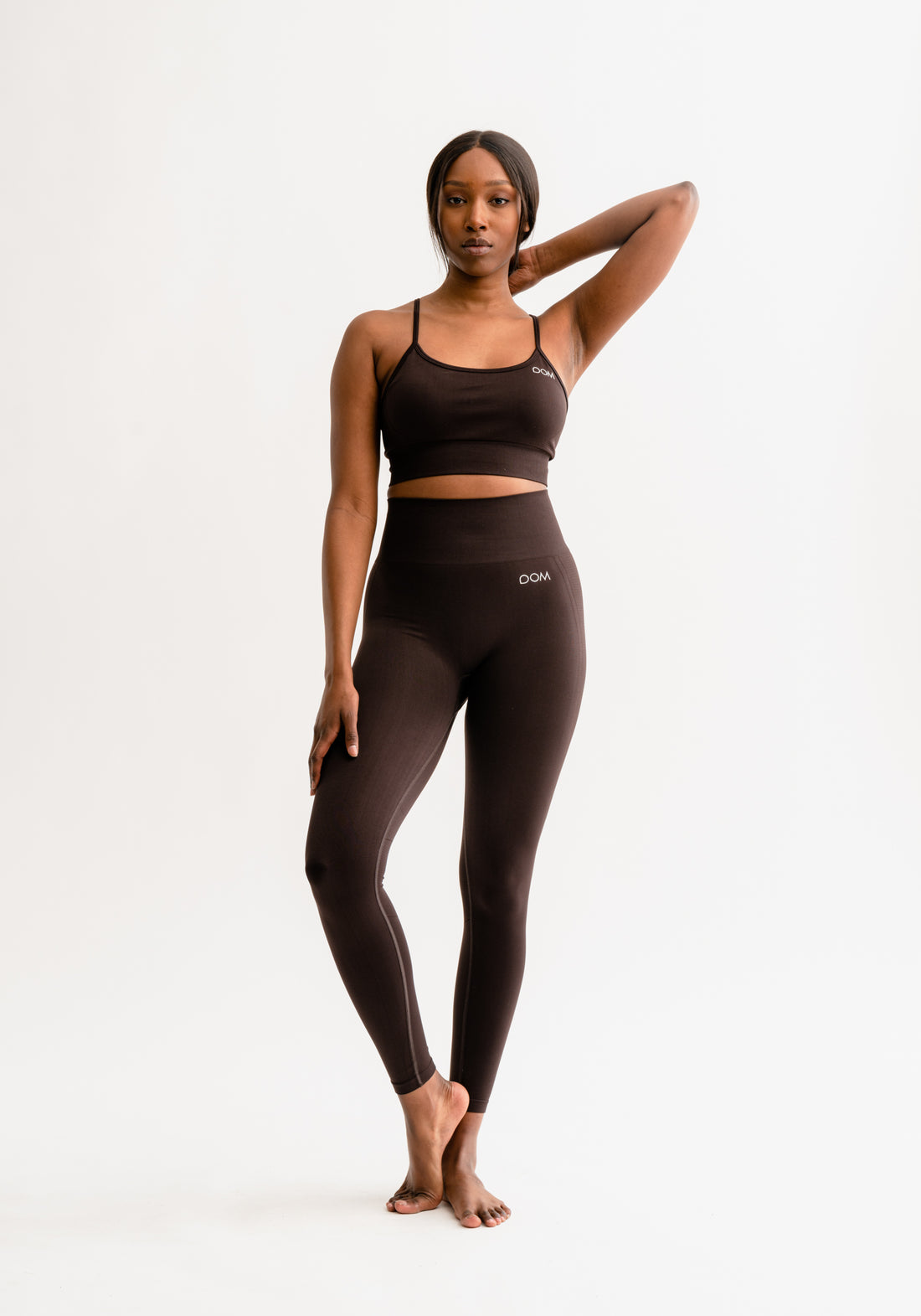 Cora Tights Seamless Dark Brown