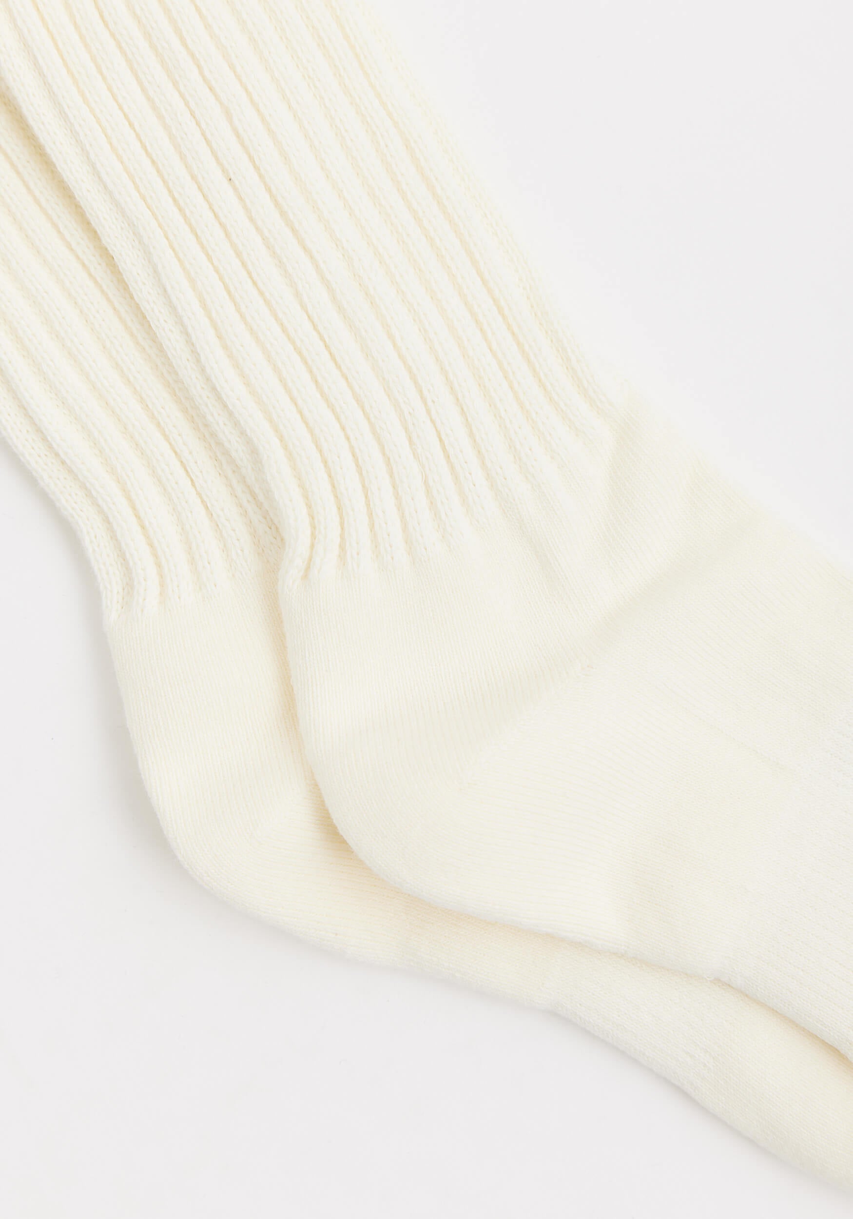DOM Slouchy Socks Cream White
