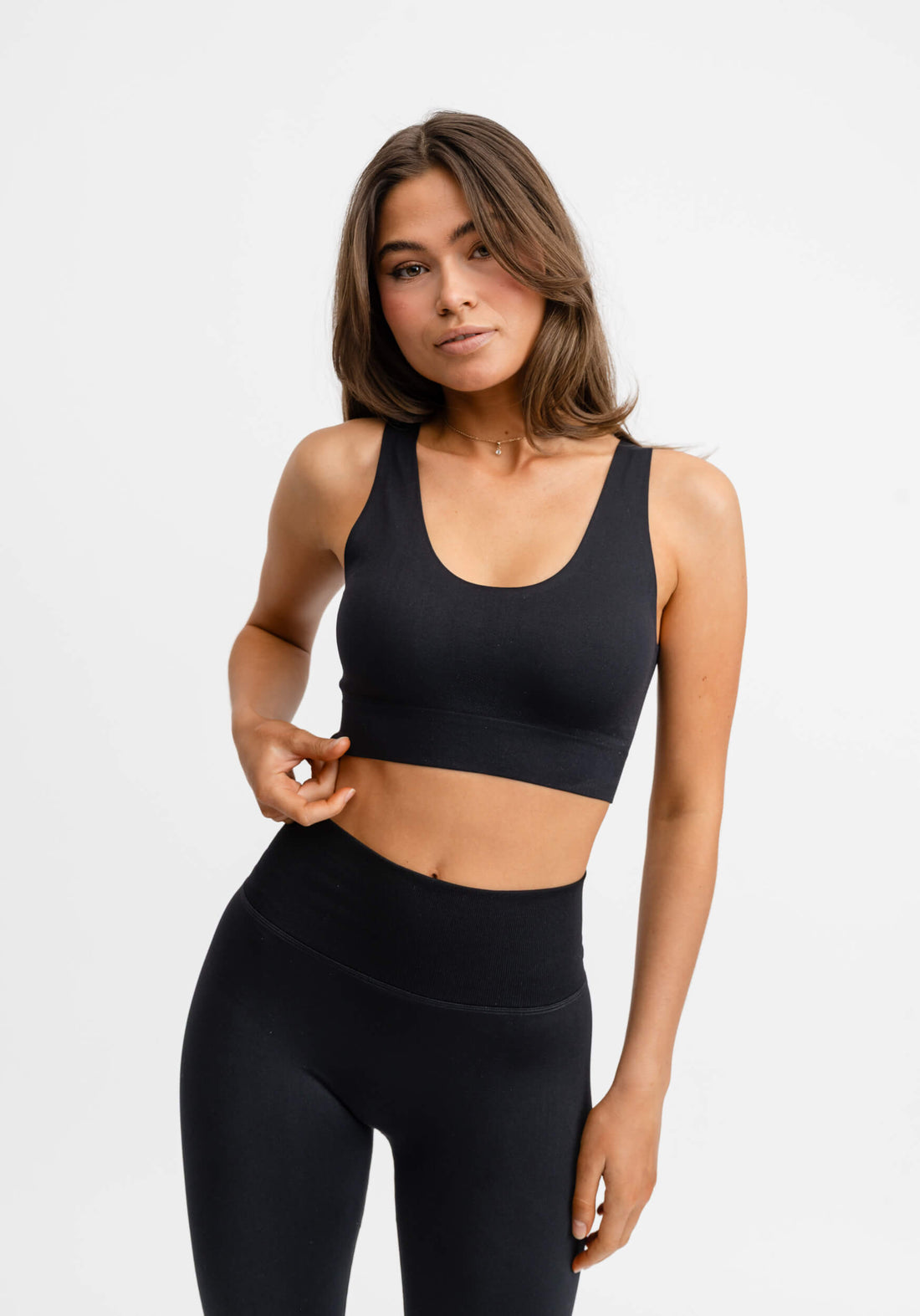 Flow Sports Bra Seamless Black