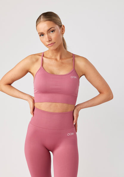 Maya Sports Bra Seamless Pink Hibiscus