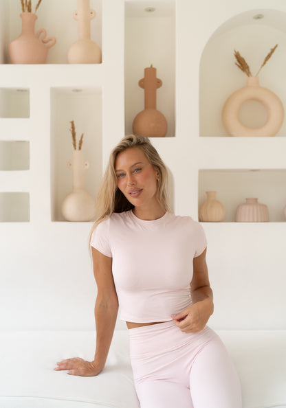 Butter Soft Tee Pink Blush