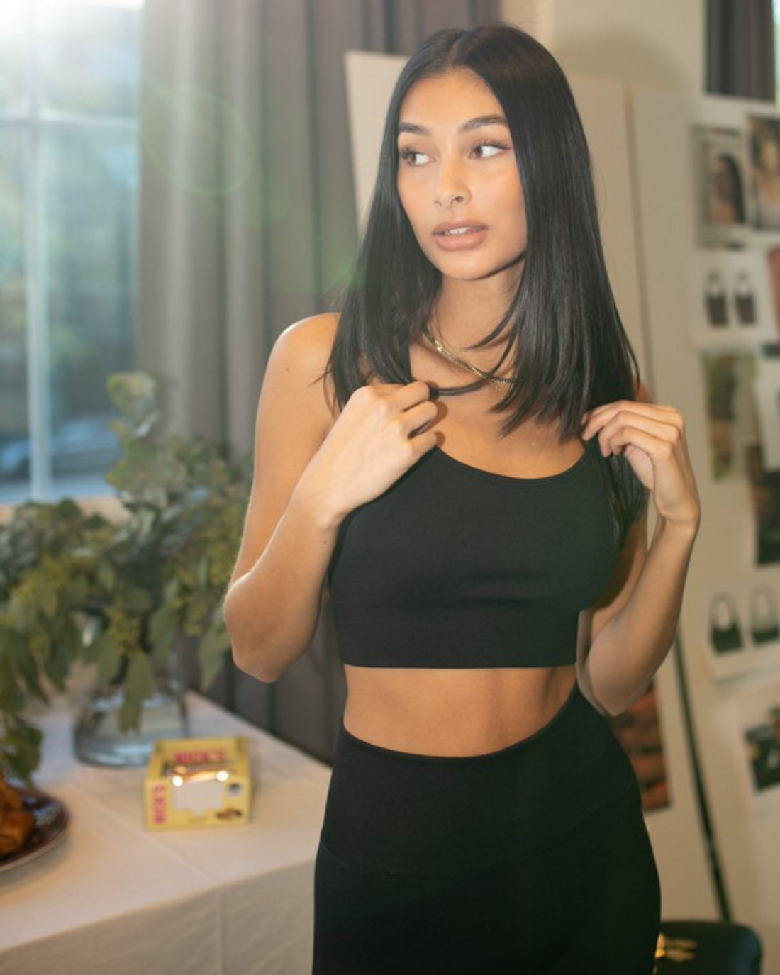Signature Seamless Sports Bra Black