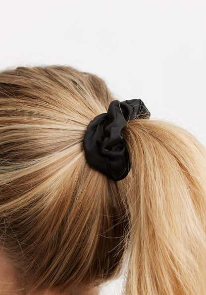 Satin Hair Scrunchie 3-Pack Multi Brown