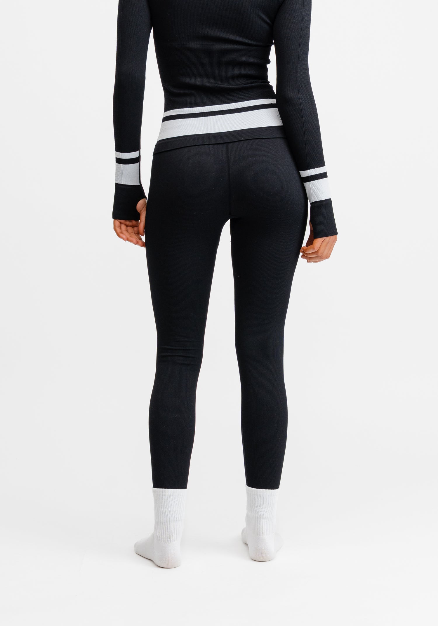 Seamless Base Layer Tights Black