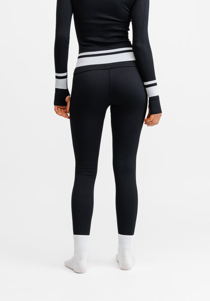 Seamless Base Layer Tights Black