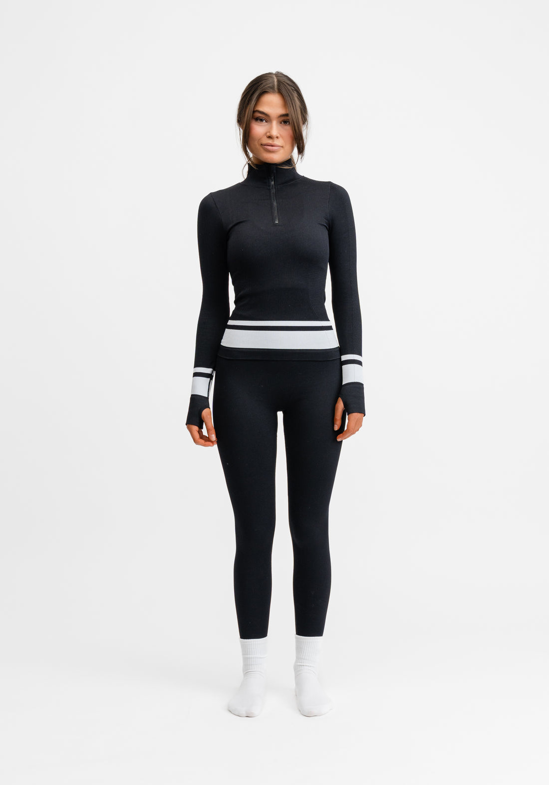 Seamless Base Layer Tights Black