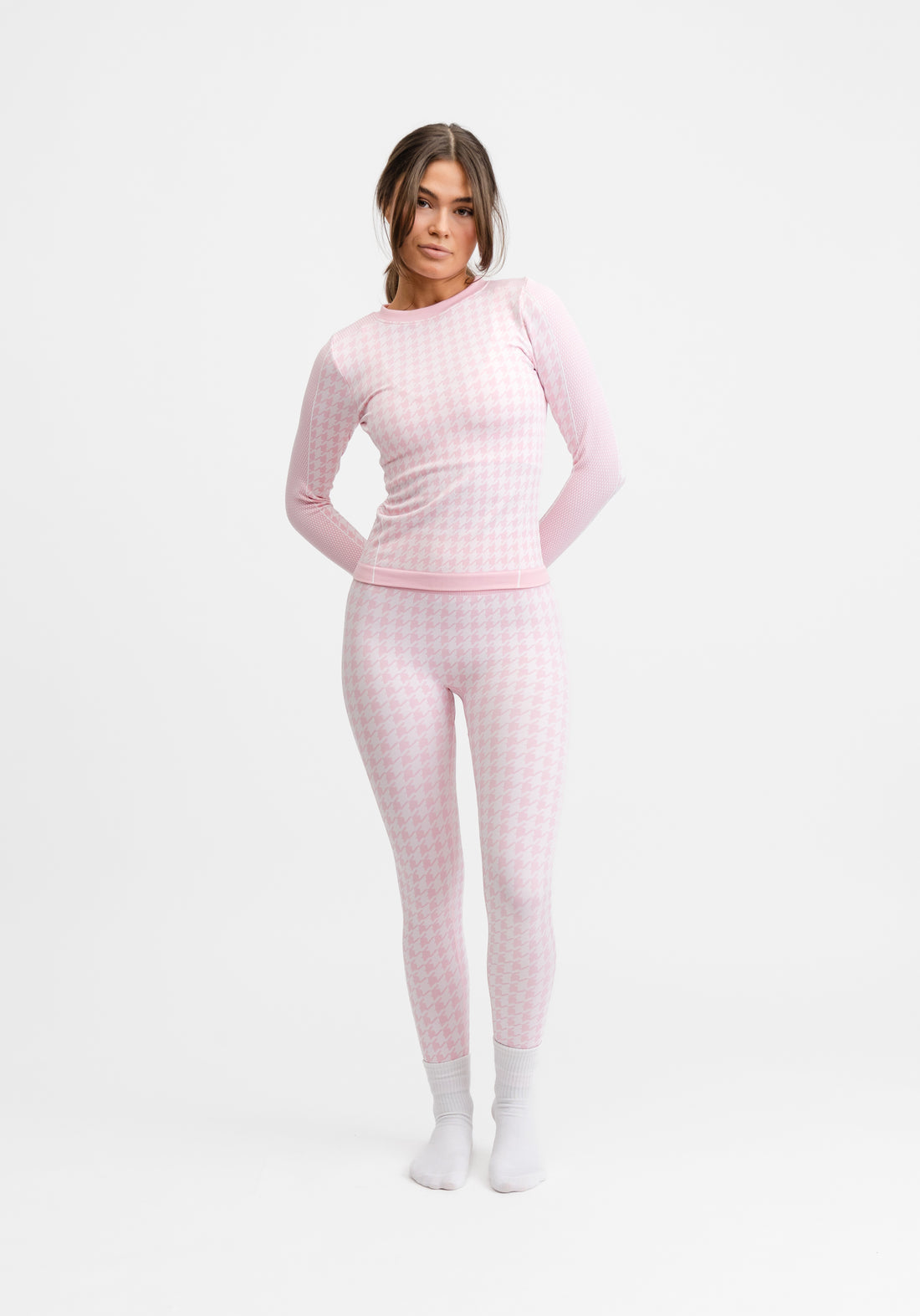 Seamless Base Layer Tights Pink