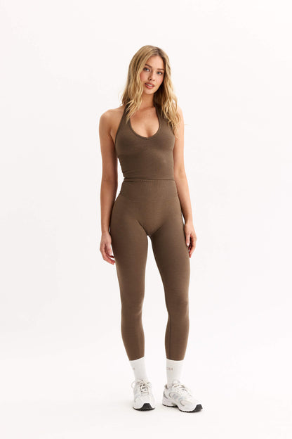Seamless Delight Invisible Scrunch Tights Hazel Melange