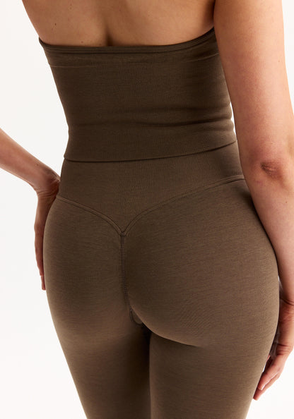 Seamless Delight Invisible Scrunch Tights Hazel Melange