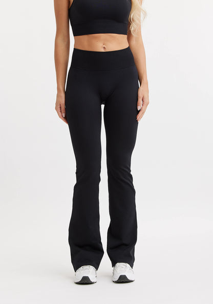 Seamless Flare Tights Black