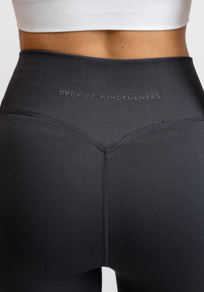 Seamless Flare Tights Dark Grey