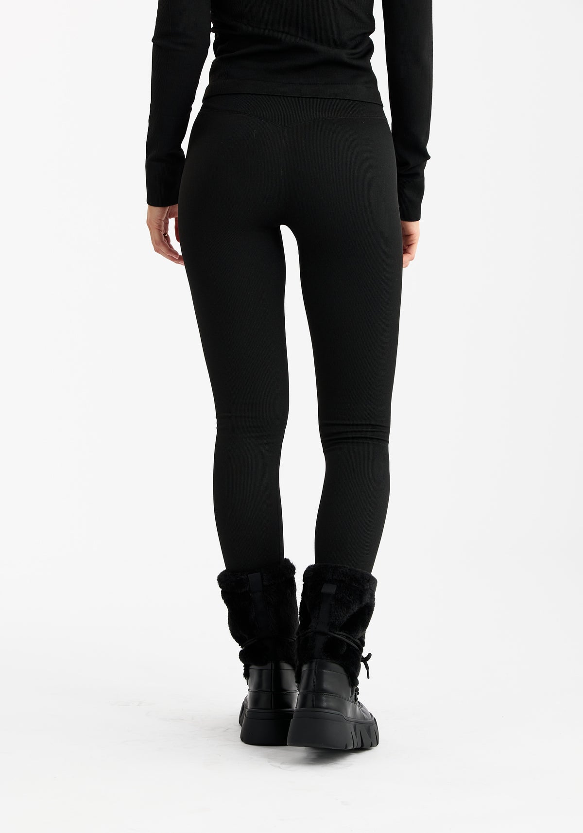 Seamless Base Layer Tights Black Après