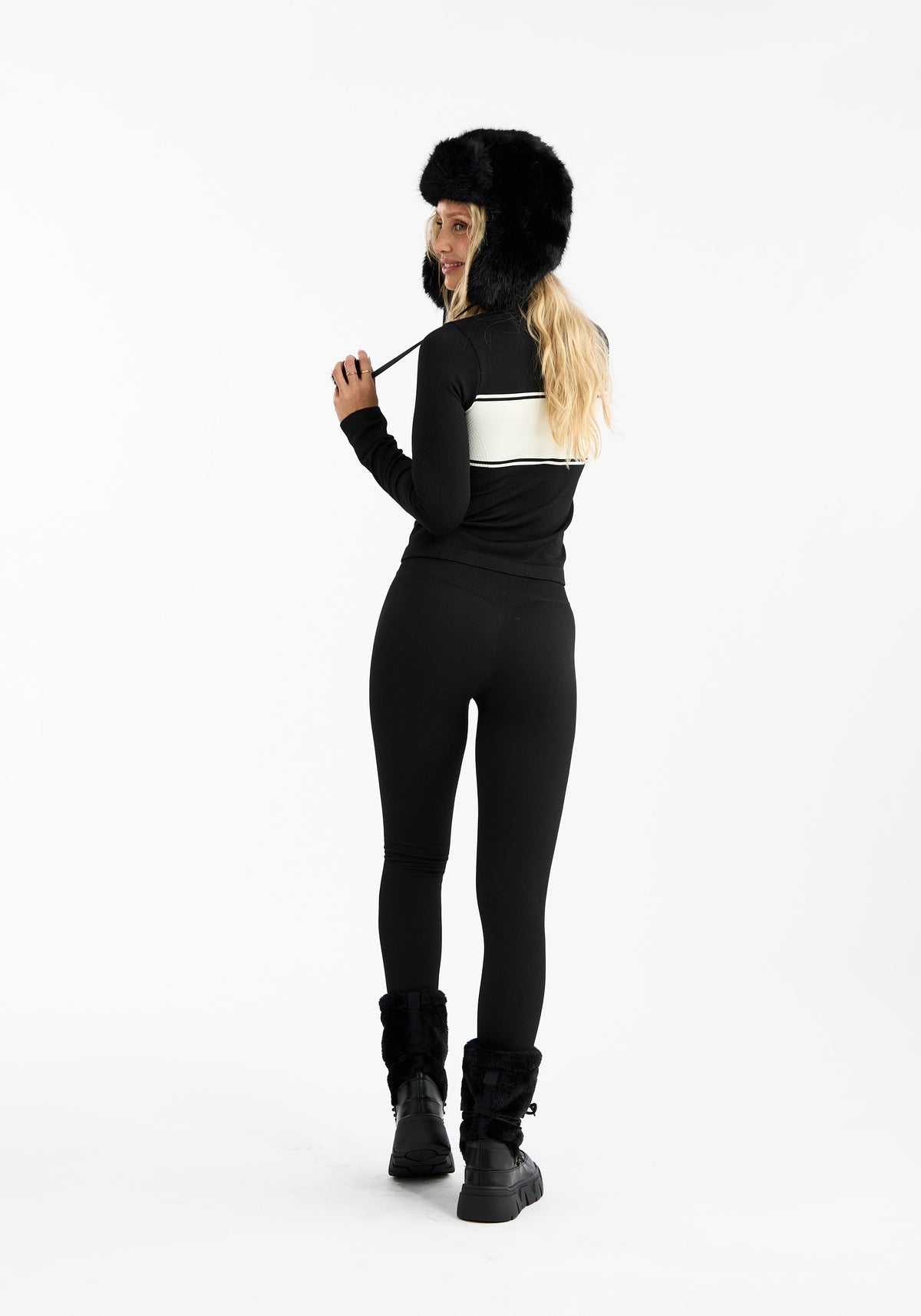 Seamless Base Layer Tights Black Après