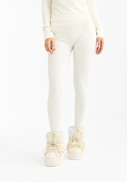 Seamless Base Layer Tights Cream White Après