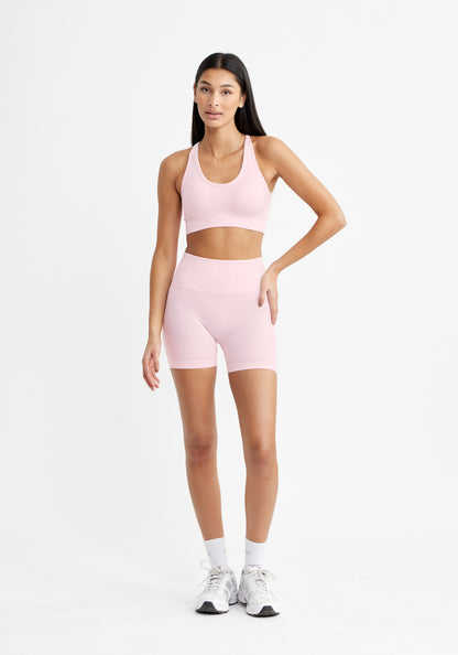 Sesh Bike Shorts Seamless Light Pink Blush