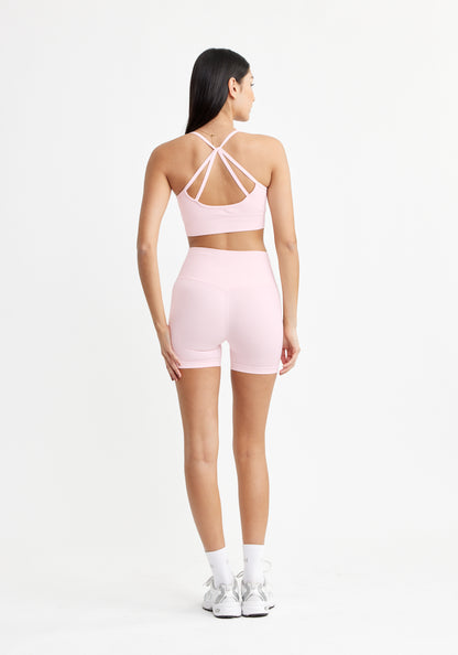 Sesh Bike Shorts Seamless Light Pink Blush